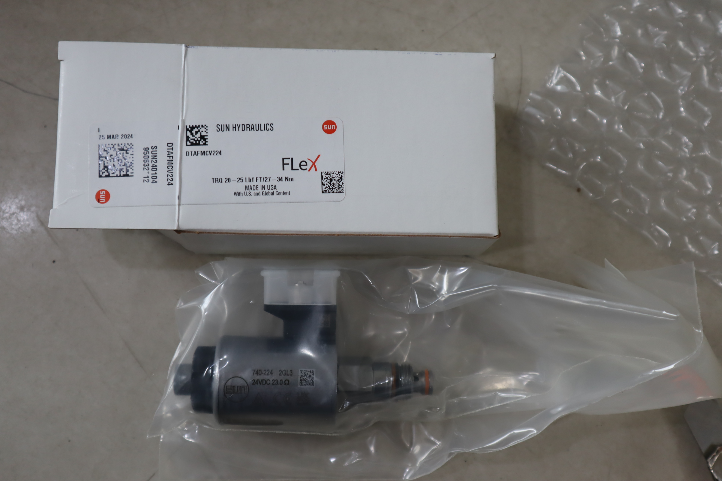 DTAF MCV224 TRQ 20-25 LBF FT/27-34 NM 太阳SUN