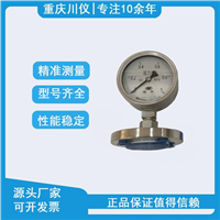 重庆川仪充油耐震压力表YTH-60径向压力表0-0.1mpa