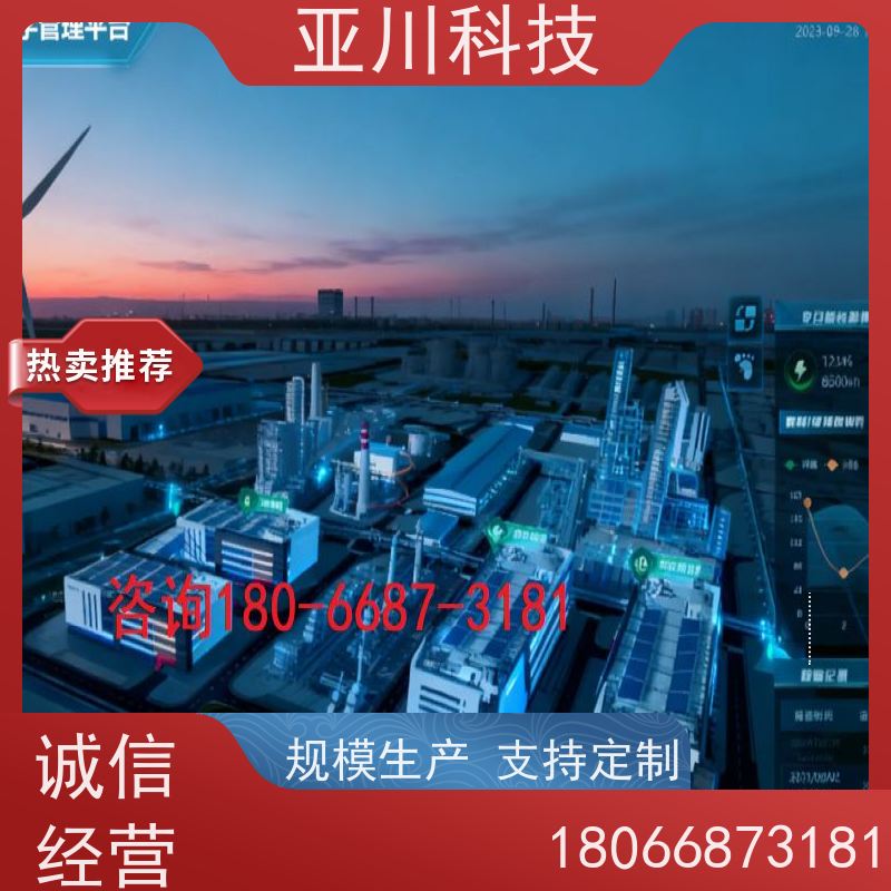 厂房IBMS智能化集成系统3D可视化多屏幕展示