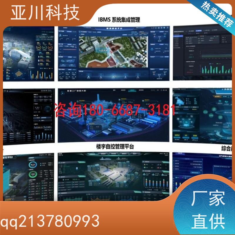 渭南AI赋能IBMS综合运维平台多屏幕展示