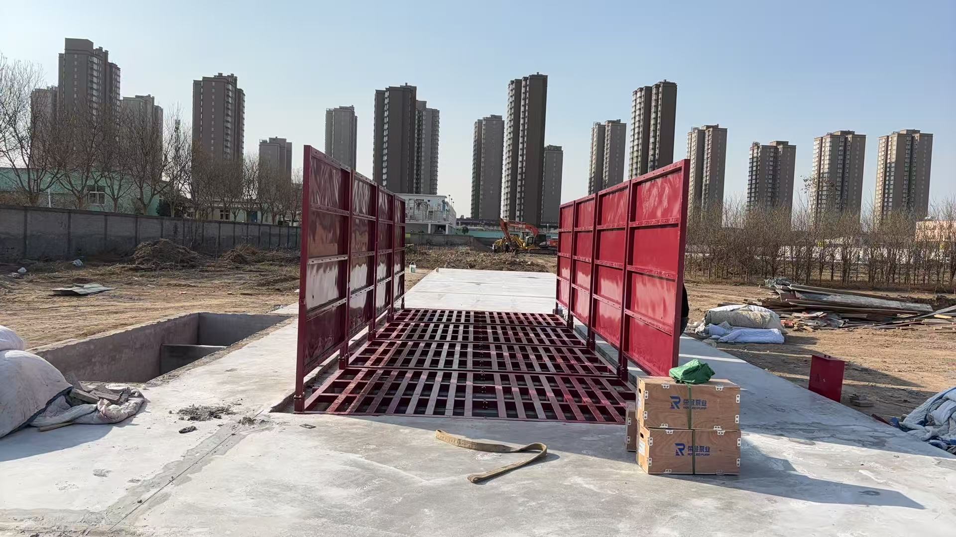 工地洗车台全自动感应洗轮机洗轮机型号齐全