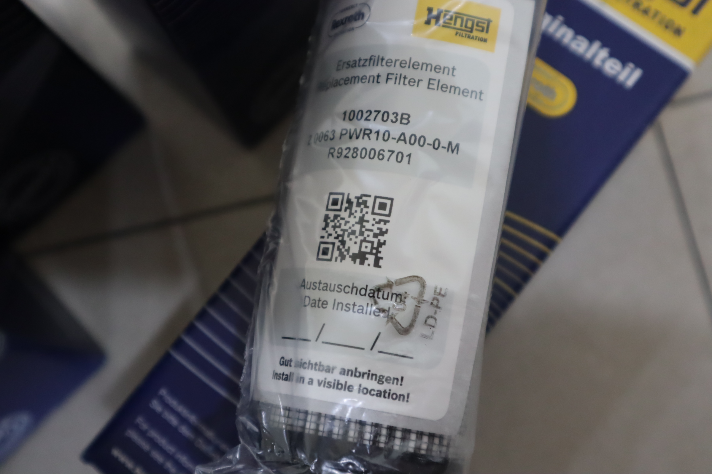 R928006701 2.0063 PWR10-A00-0-M 1002703B HENGST汉格斯特滤芯