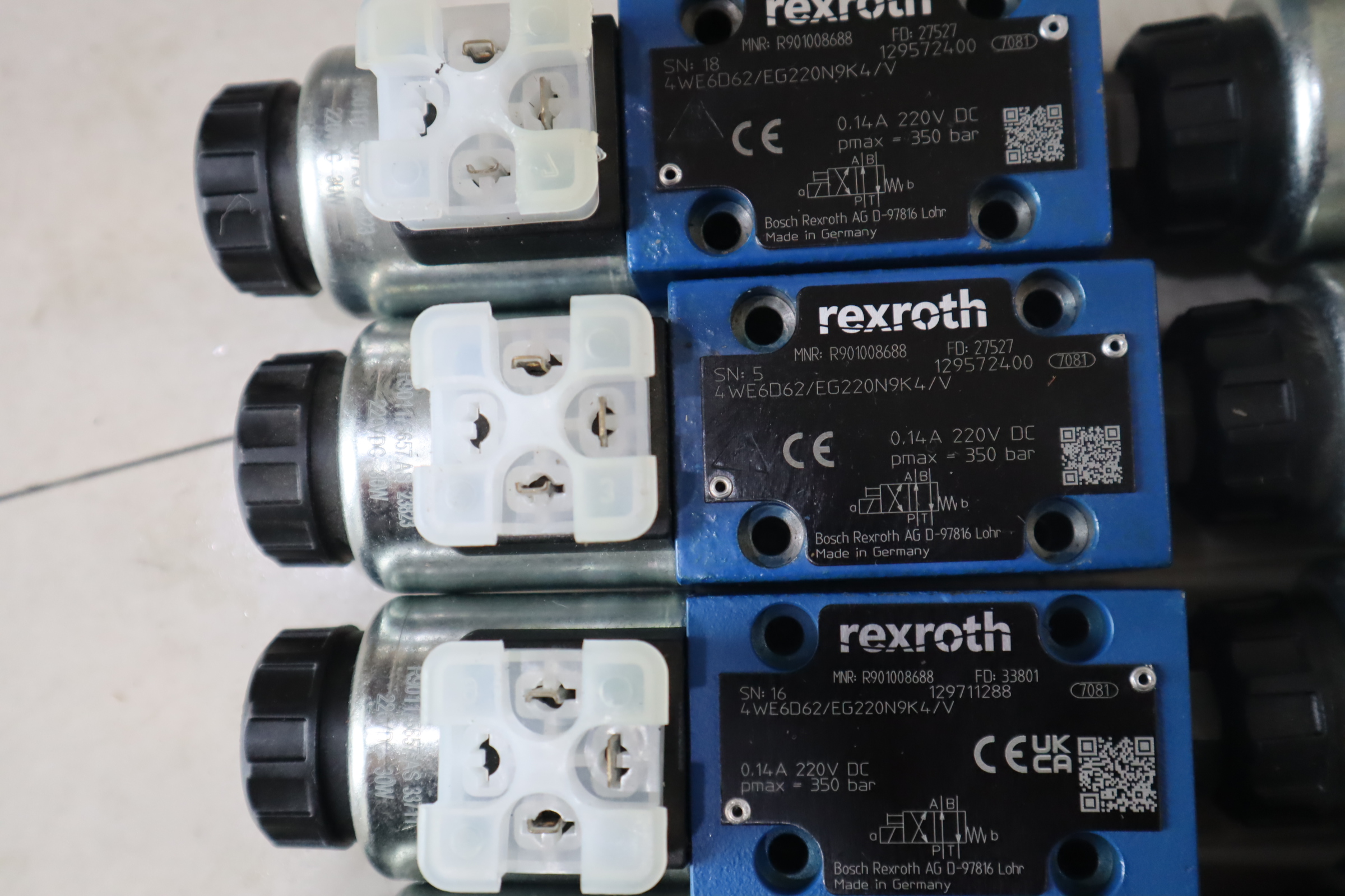 4WE6D62/EG220N9K4/V R901008688 力士乐REXROTH电磁阀