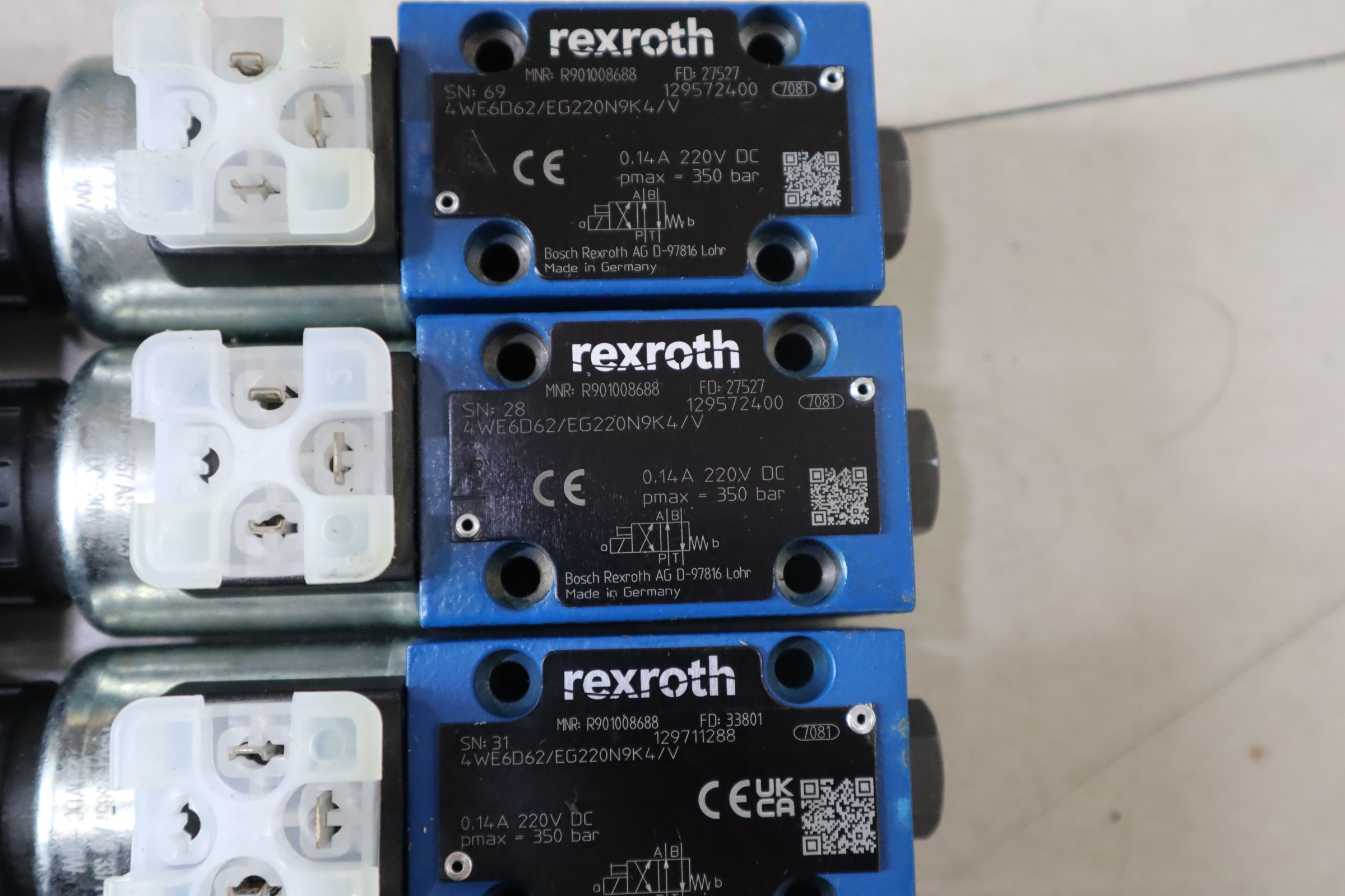 4WE6D62/EG220N9K4/V R901008688 力士乐REXROTH电磁阀