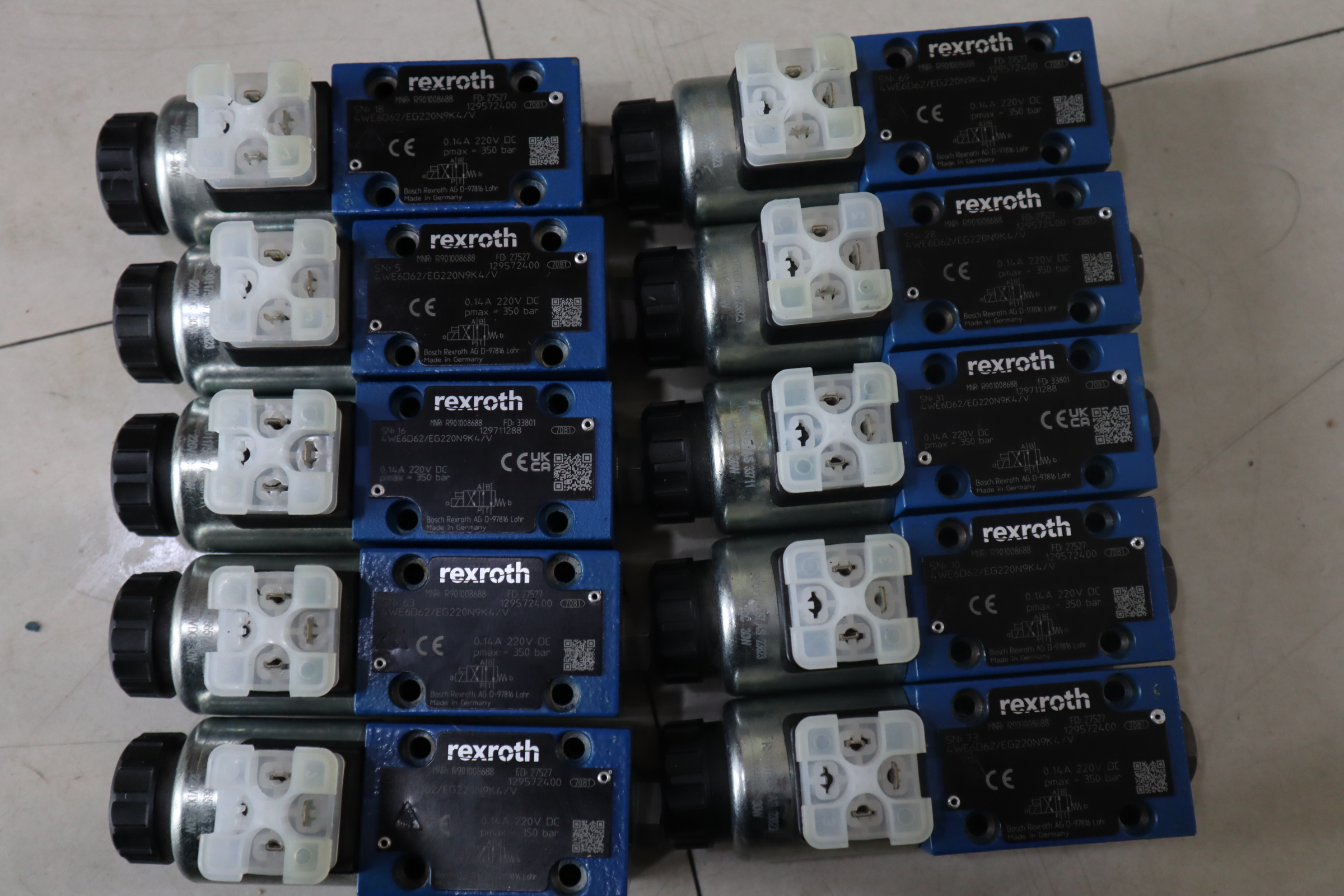 4WE6D62/EG220N9K4/V R901008688 力士乐REXROTH电磁阀