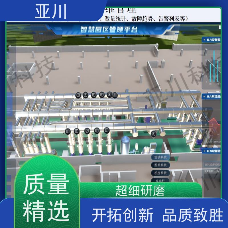 渭南IBMS智能化集成系统3D可视化运维领导驾驶舱提高工作效率，节约运行成本