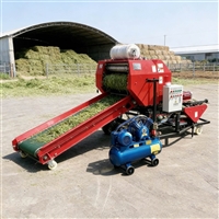 全自动打捆薄膜一体机 秸秆草料裹包机 干鲜牧草缠膜机