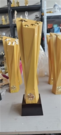 焕环祥工艺 水晶圆形牌定做 体育比赛金属奖牌定制