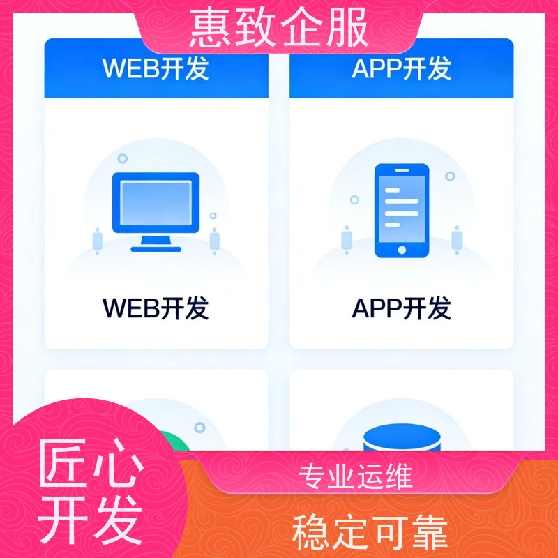 软件定制开发解决方案 系统安全稳定 惠致企服 案例丰富