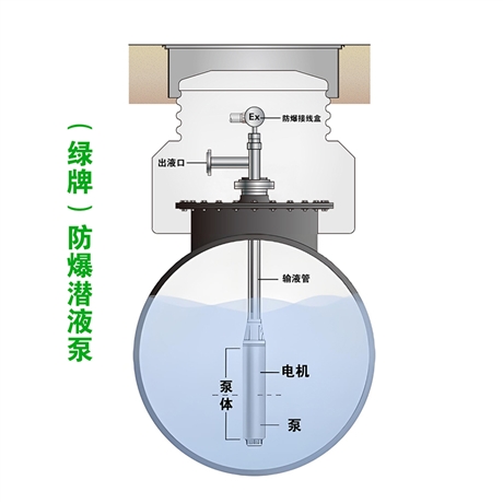 绿牌化工潜泵,不锈钢防爆潜液泵