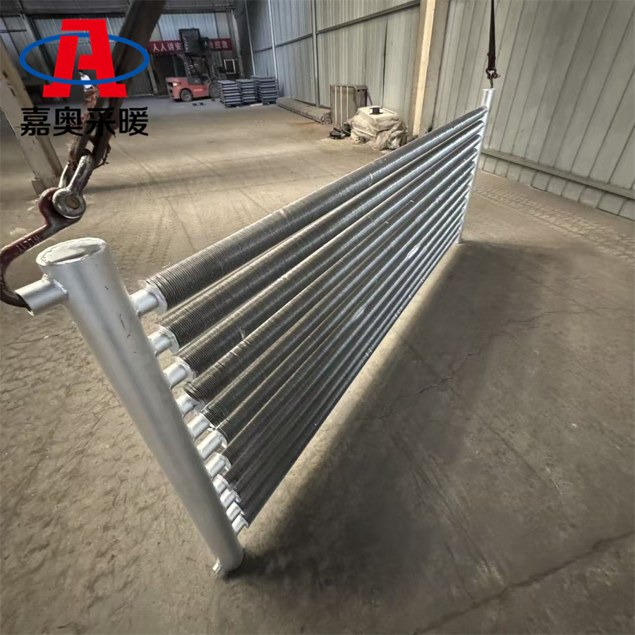 洗煤场用螺旋翅片管暖气片  法兰镀锌翅片管暖气片报价