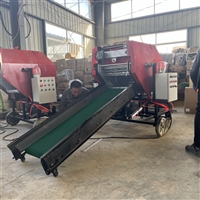 青储打捆包膜一体机 全自动玉米秸秆打包机 鲜秸秆裹包机