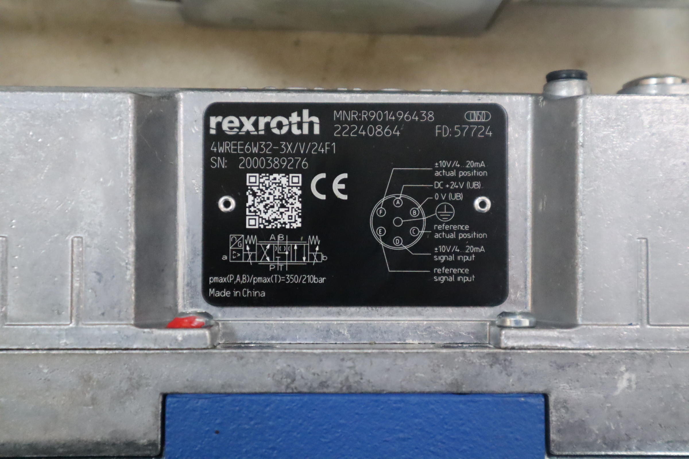 R901496438 4WREE6W32-31/V/24F1 REXROTH力士乐 比例阀