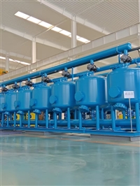 Shallow sand filter