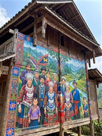 吉林写字楼大厅形象墙 长春商业街区引流手绘墙 商场走廊创意手绘