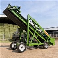 五米青储池取料机 养牛场饲草堆抓草机 电动升降装车取草机