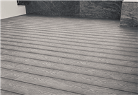 Wooden plastic composite deck