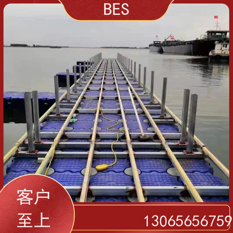 百世 水上自行车比赛 平台浮箱 可铺塑木地板 漂浮蹦床搭建