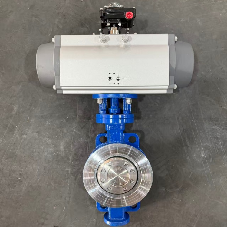 D673H-10C/P/RL 单作用气动防爆硬密封蝶阀