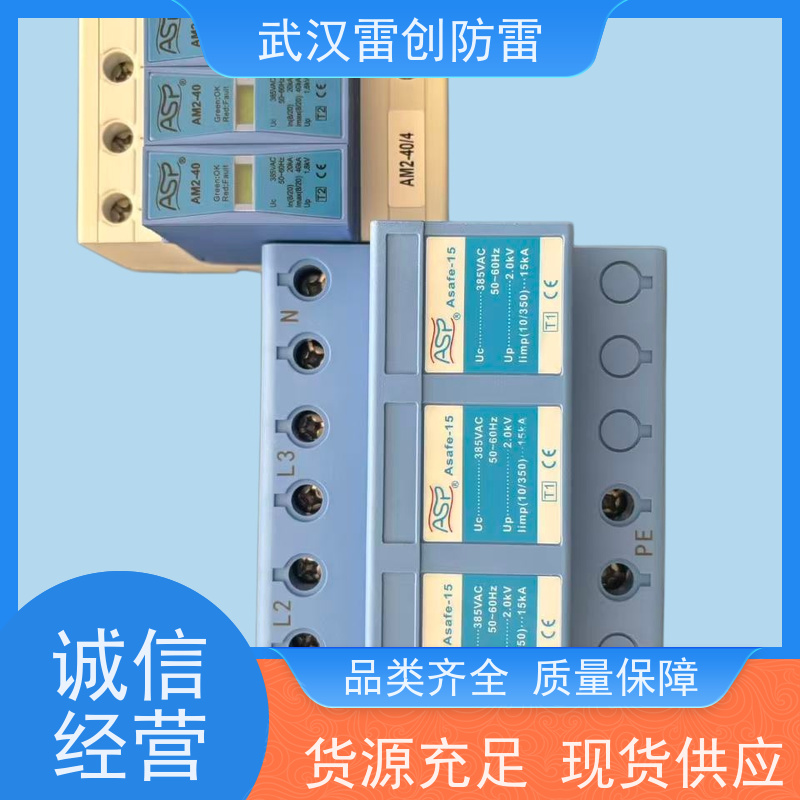 ASP电源防雷器 网络机柜进线处 AM2-80/1+NPE 单相220V 40kA 响应快速
