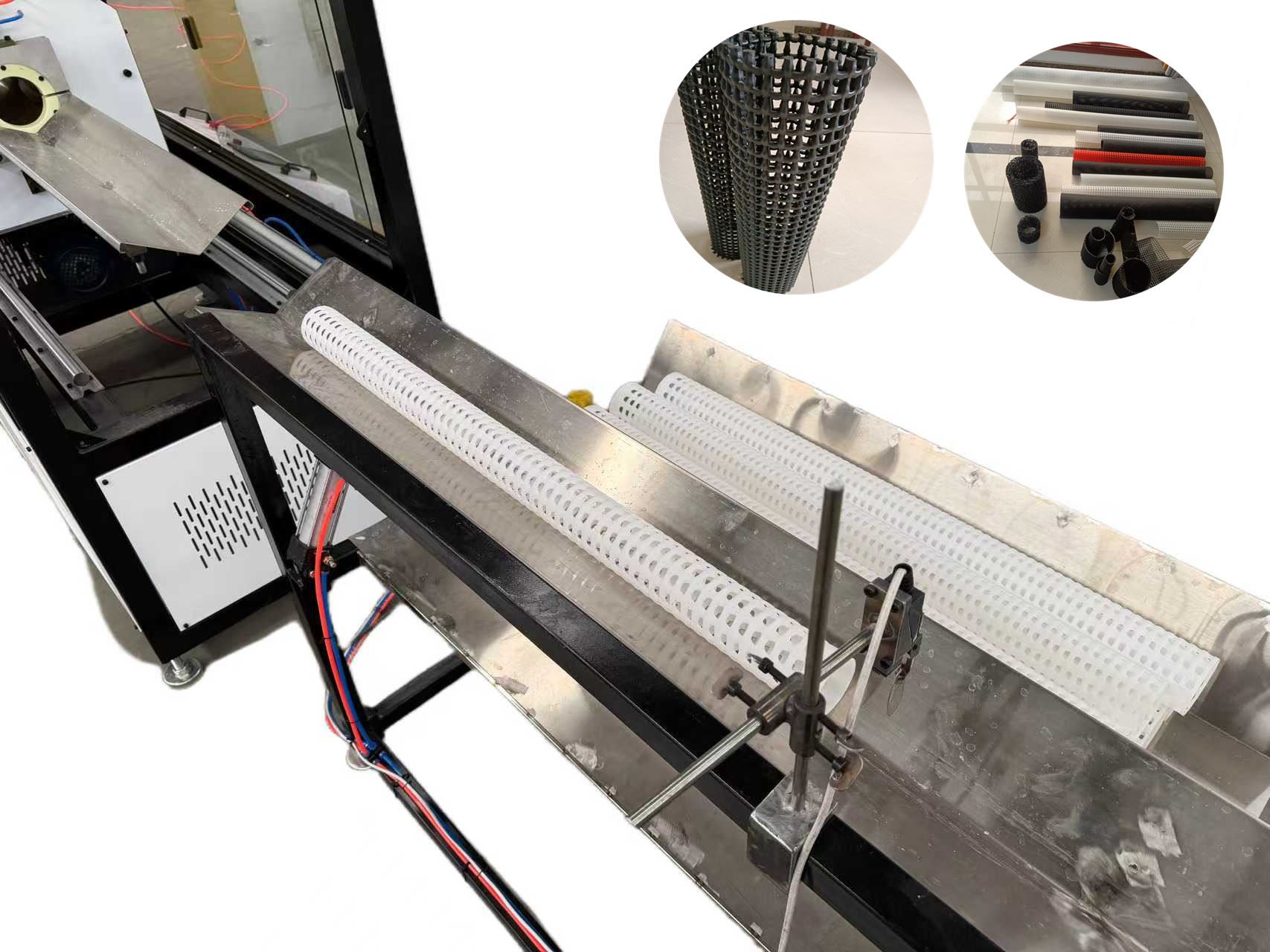 科杰塑机 实力厂家 PP塑料挤出方格网管设备 可连续生产 性能稳定