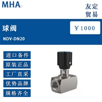 德国MHA NDV-DN20球阀