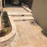  维纳多米黄莱姆石马赛克 伊朗洞石小条砖石材 大理石滚磨面