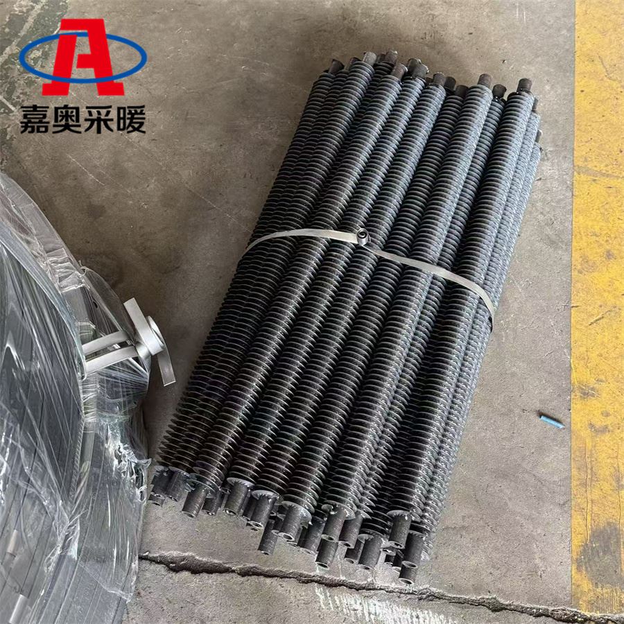 畜牧养殖用弯头型翅片管暖气片  带罩板钢制翅片管对流暖气片