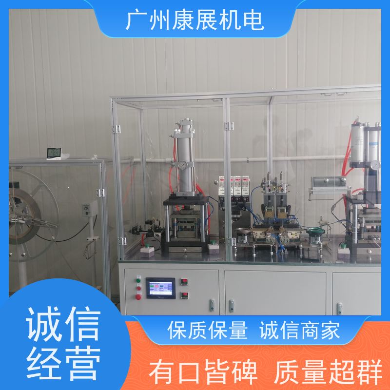 康展机电全自动导丝护套管盘管焊接机 碟片式八边形
