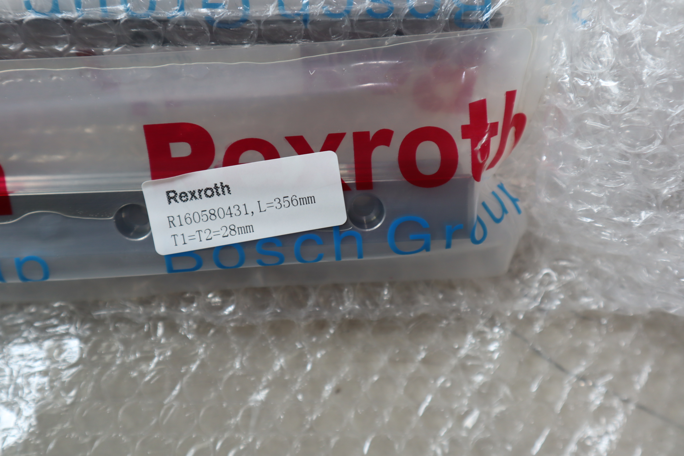 R160580431,L 356mm T1 T2 28mm  德国REXROTH力士乐滑块导轨