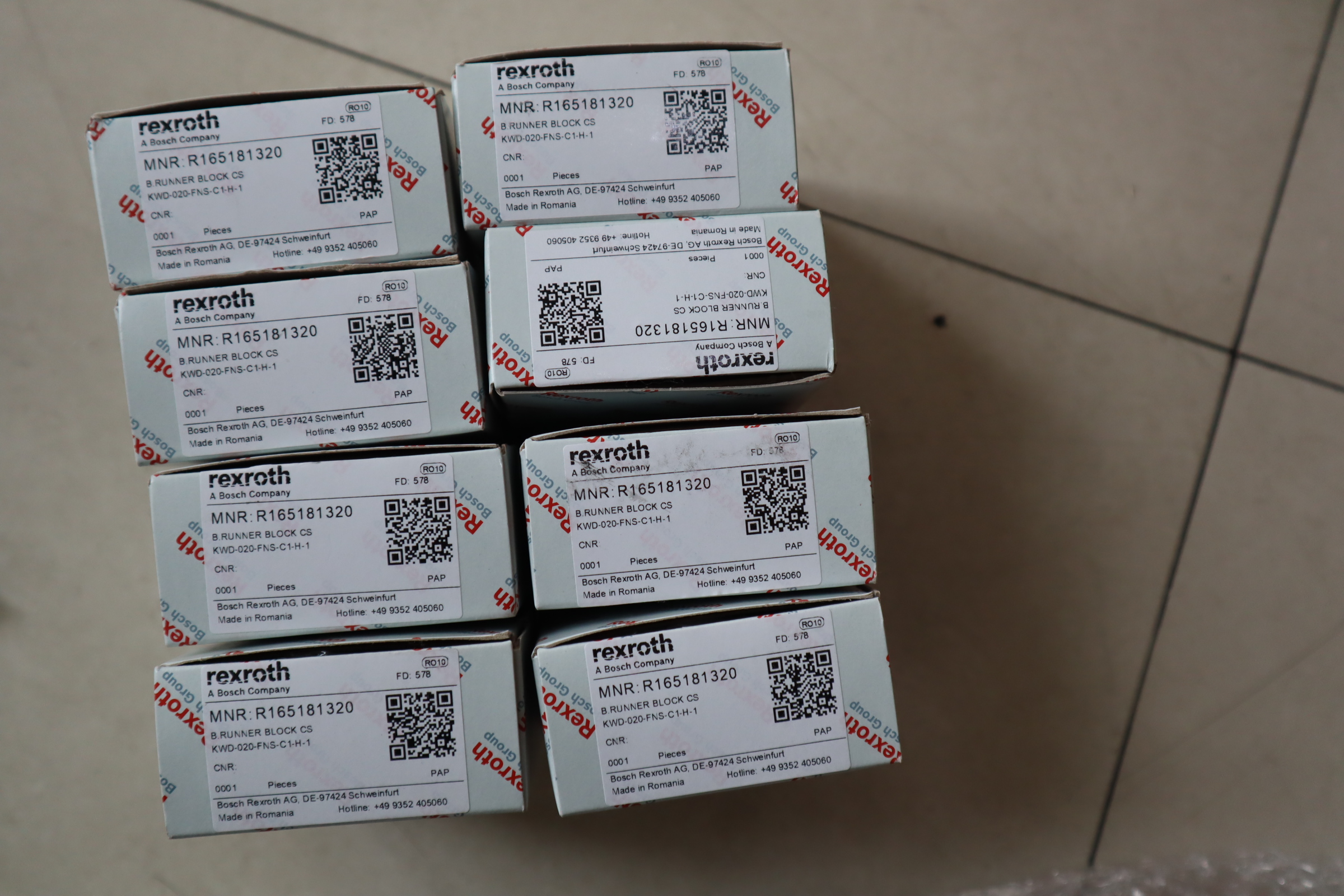 R165181320 KWD-020-FNS-C1-H-1 德国REXROTH力士乐滑块导轨