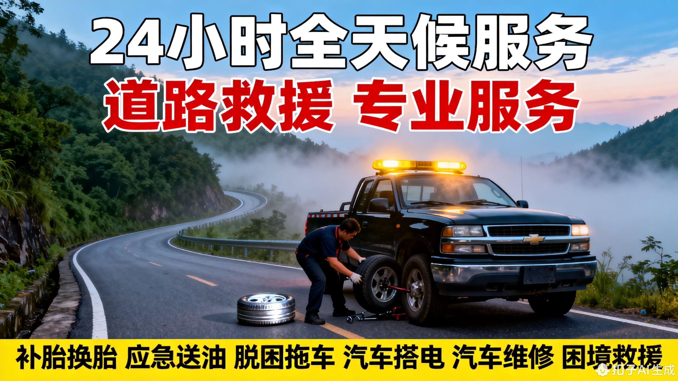 攀枝花西拖车附近电话_道路救援_搭电脱困_24小时汽车维修 