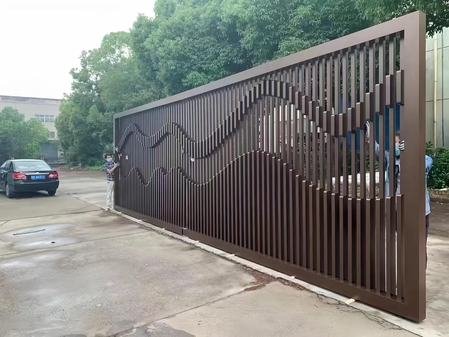 办公格栅铝屏风