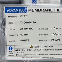  T100A047A日本ADVANTEC东洋孔径1um直径47mm疏水PTFE滤膜