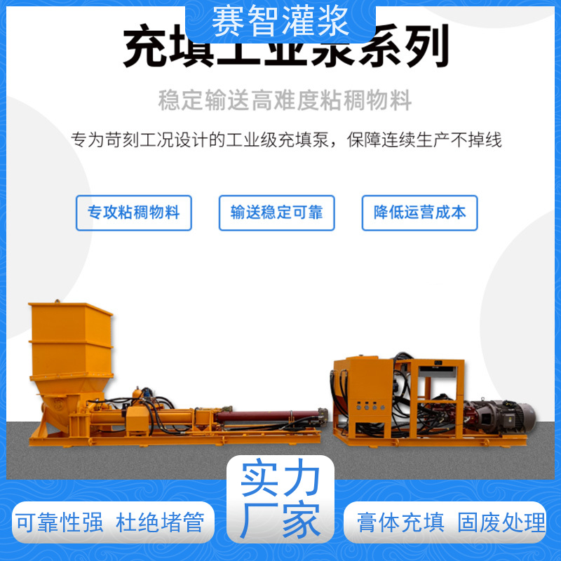 赛智灌浆 冶金 工业充填泵 输送系统 生产不中断