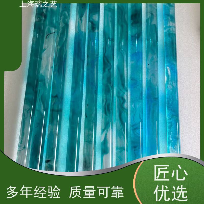 上海璃之艺琉璃隔断抽象琉璃雕塑源头工厂