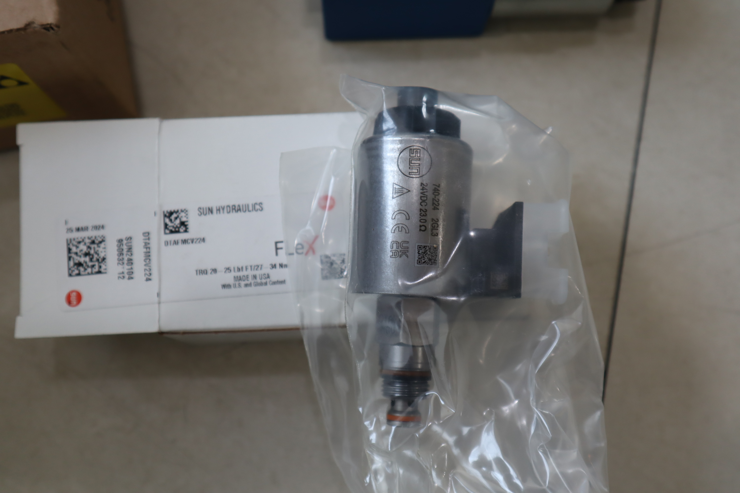 DTAFMCV224 TRQ 20-25 LBF FT/27-34NM 太阳SUN 美国太阳SUN插装阀