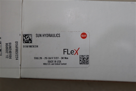 DTAFMCV224 TRQ 20-25 LBF FT/27-34NM 太阳SUN 美国太阳SUN插装阀