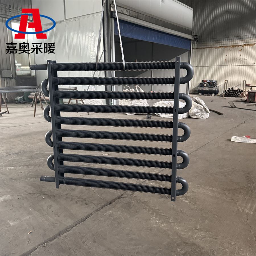 花卉大棚内翅片换热器 翅片管散热片工厂