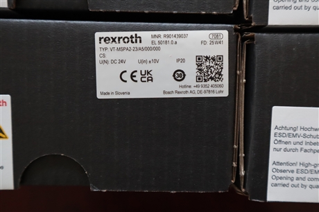 VT-MSPA2-2X/A5/000/000 R901439037 REXROTH放大器