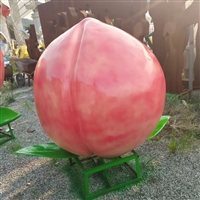 定制玻璃钢桃子雕塑 蟠桃油桃水蜜桃寿桃图片