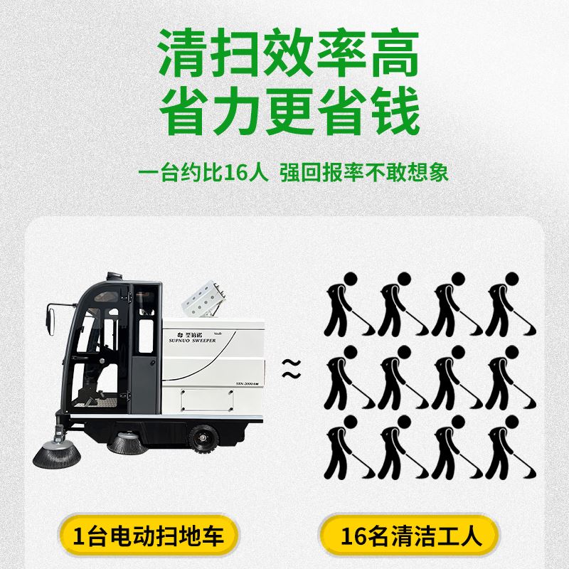 圣倍诺 免维护铅酸扫地机 柏油路 干净  寿命长