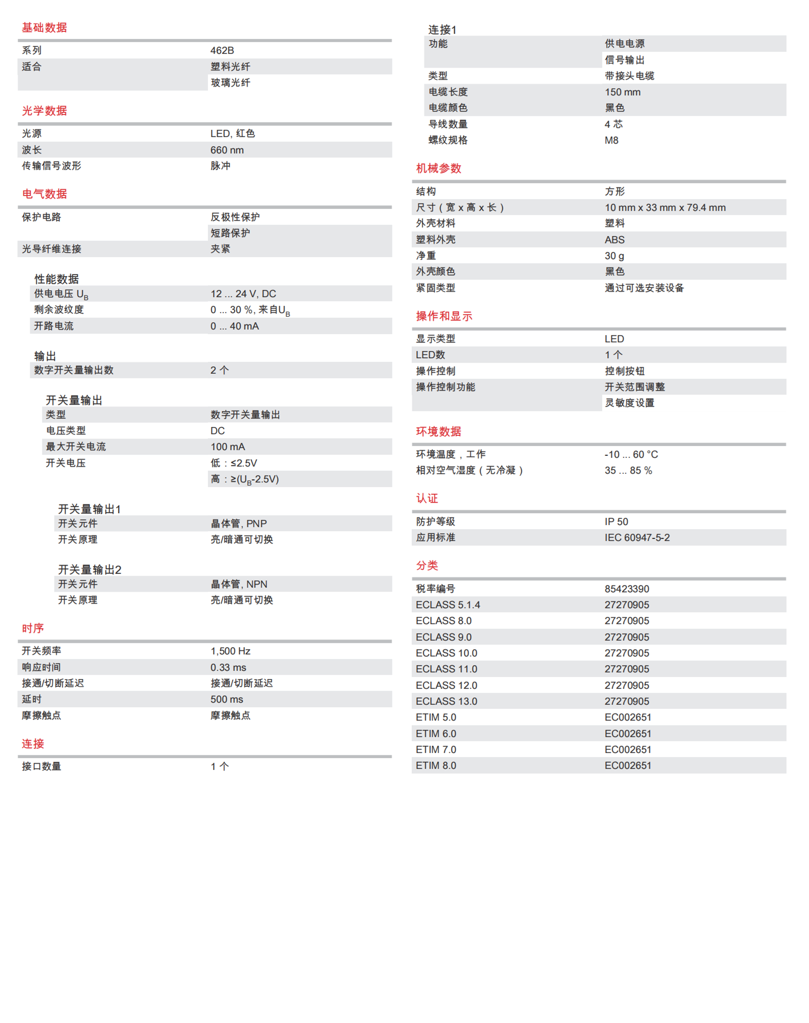 LEUZE订货号 MK 307 连接器 50126131  