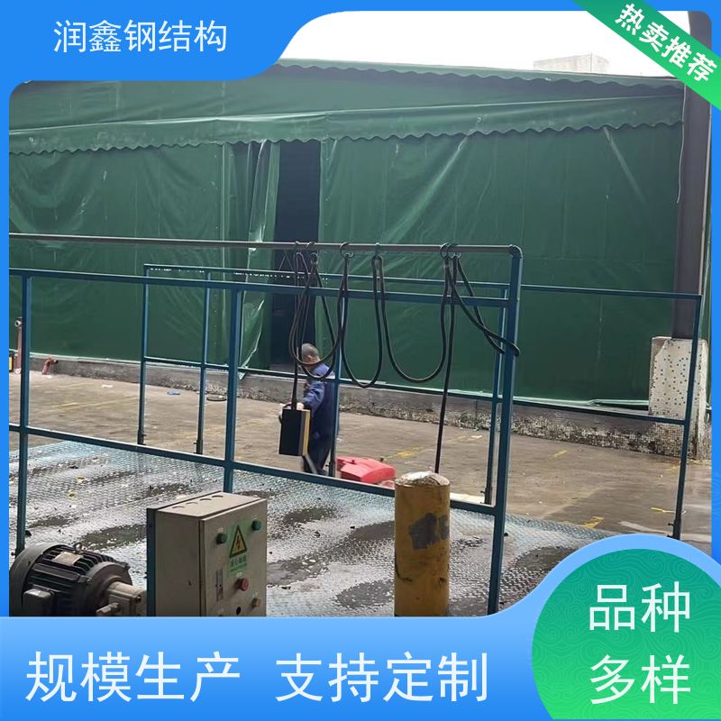 润鑫 球场 电动推拉伸缩雨篷 上门测量 质量优异