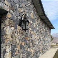 公园铺路火山岩-自然面马蹄石加工形态多元