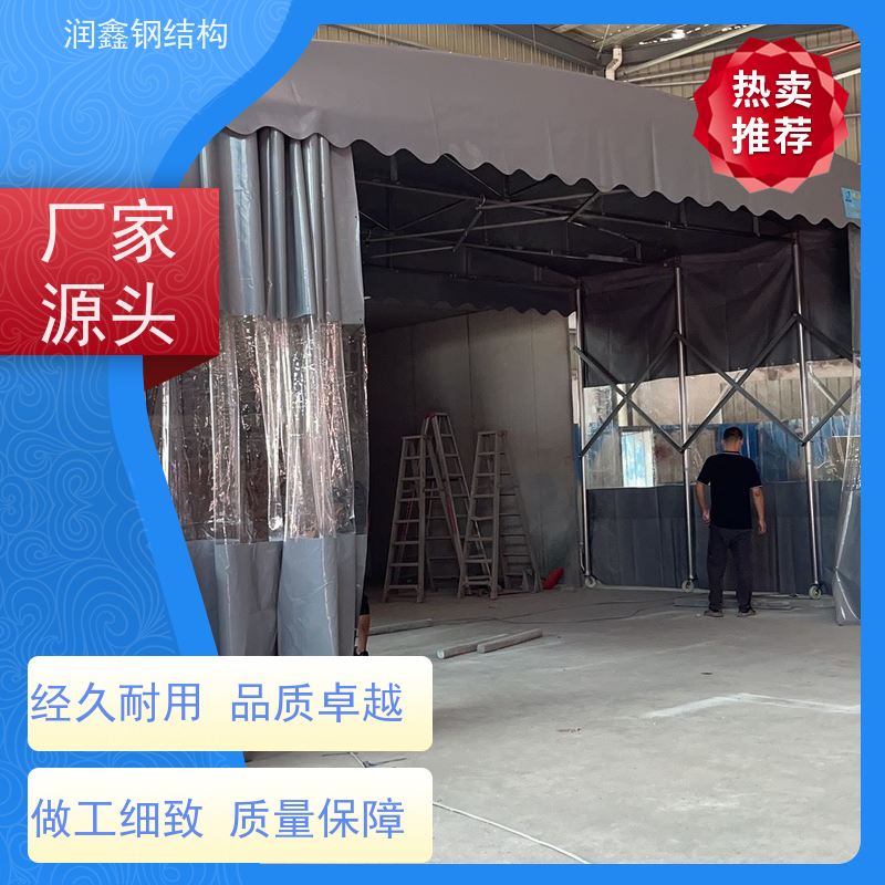 润鑫 户外篮网球体育场 推拉雨棚 免费安装 质量优异