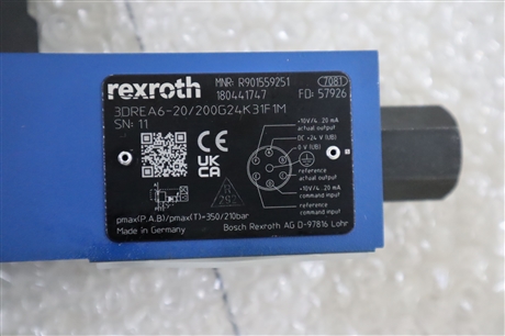 R901559251 3DREA6-2X/200G24K31F1M 德国力士乐REXROTH比例阀