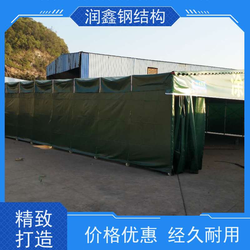 润鑫 户外篮球场用 电动推拉伸缩雨篷 免费设计 经久耐用