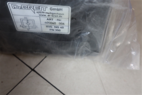 ART-NR.405040 006 DR.BREIT GMBH RVE NG40 PN 350 溢流阀