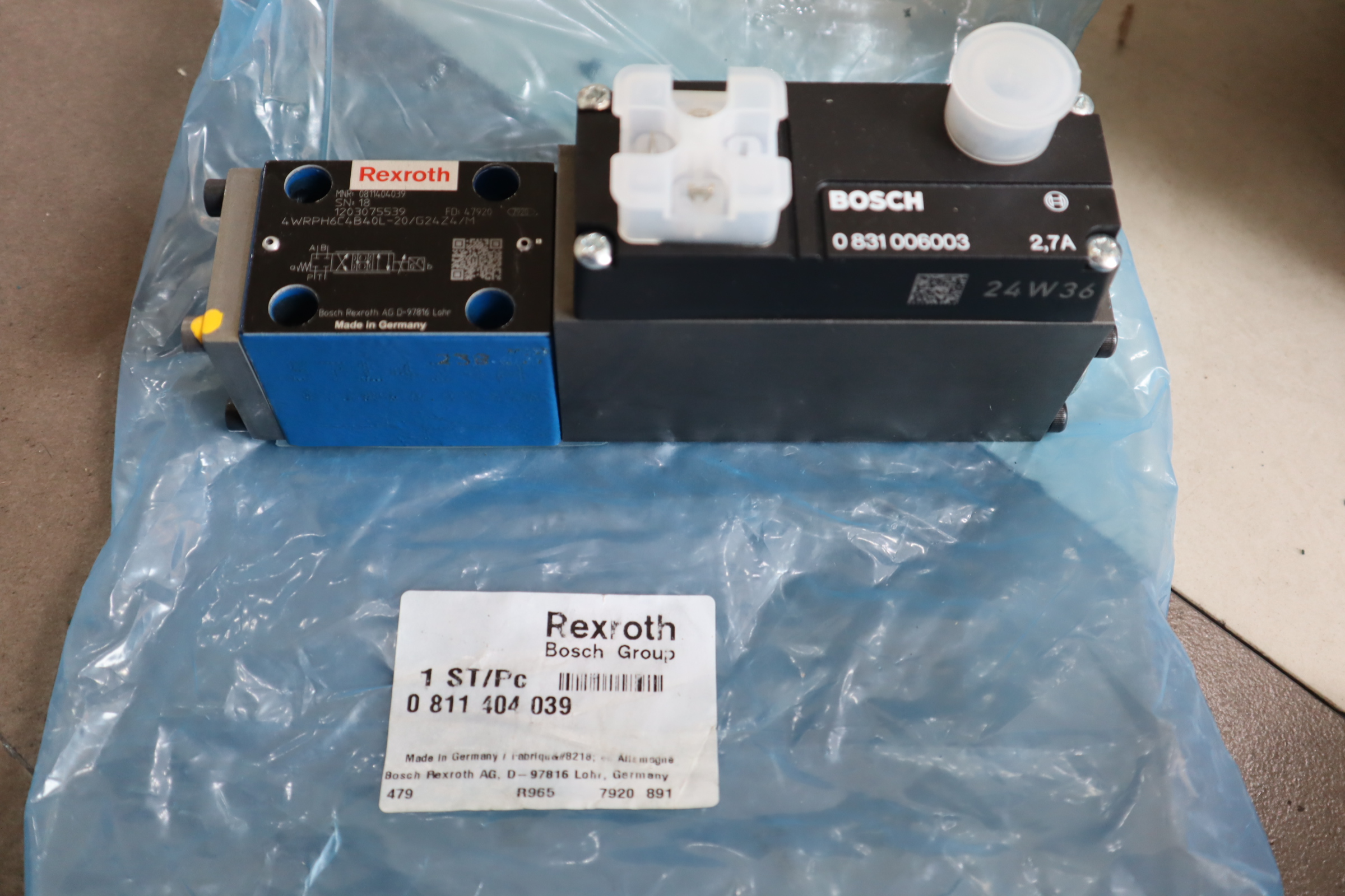 4WRPH6C4B40L-2X/G24Z4/M 0811404039 德国REXROTH力士乐比例阀